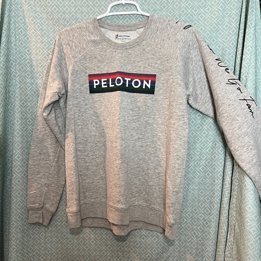 Unisex Grey Peloton Crew neck Sweat shirt, Size S